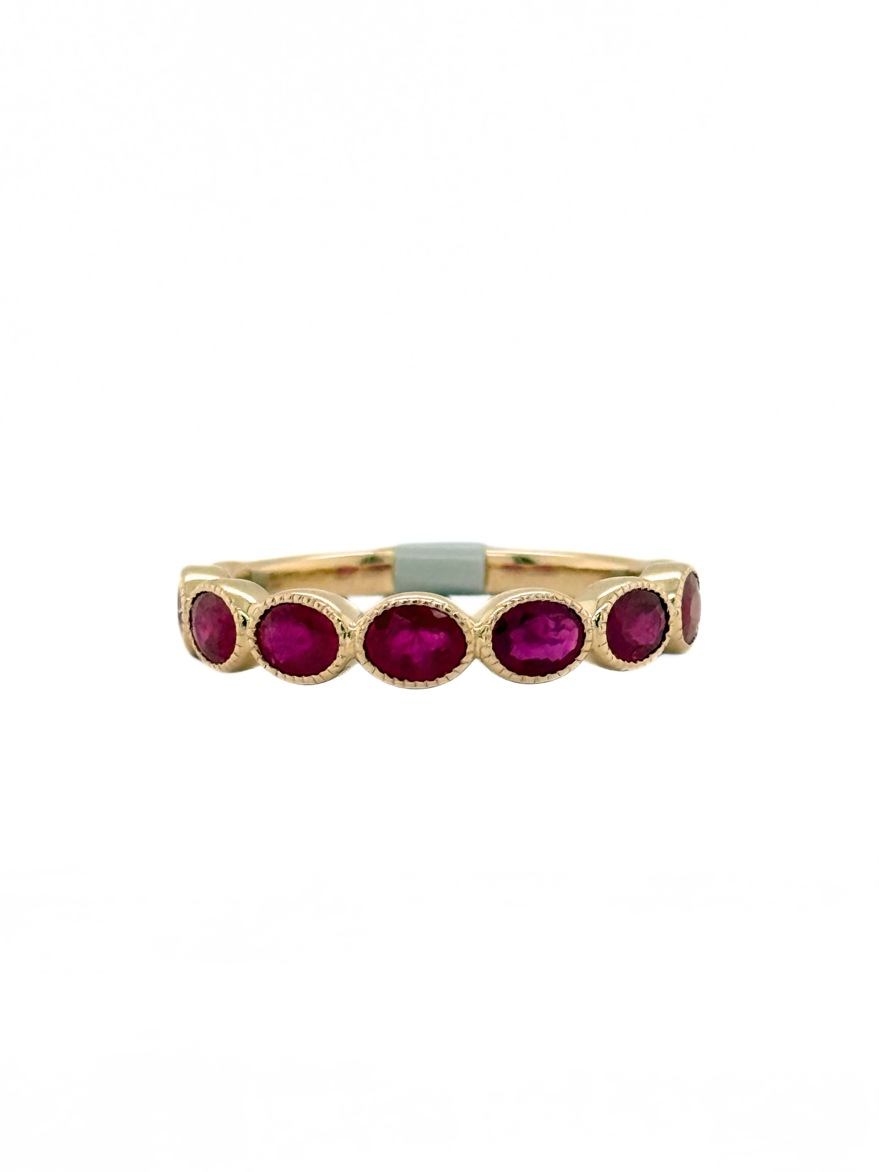 RUBY OVAL BAND-411518